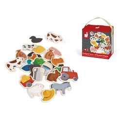 Janod Magnets En Bois : 24 Pièces : Ferme -Merci tys p4 FULL 681