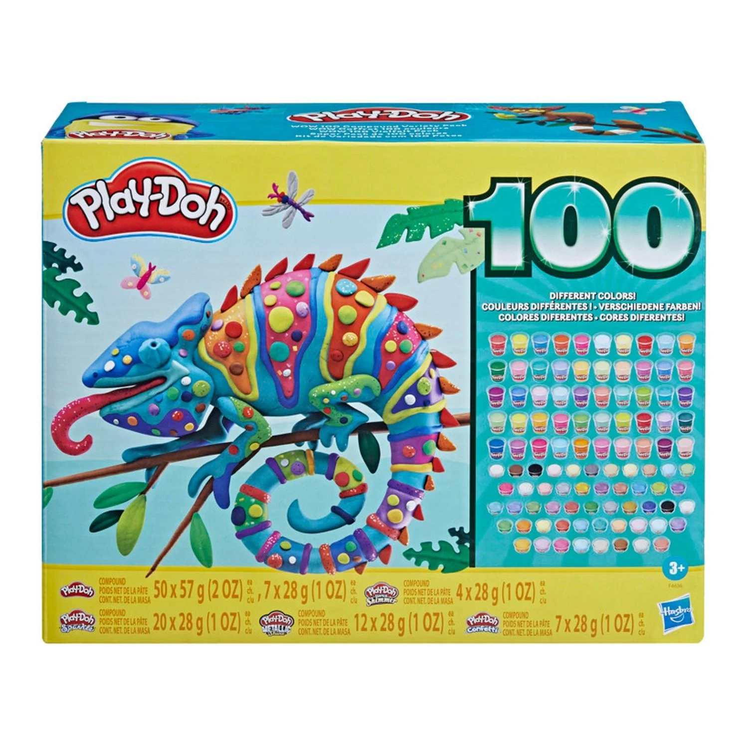 Hasbro Coffret Pâte à Modeler Play-Doh : WOW 100 Pots De Couleurs 4 Hasbro Coffret Pâte à Modeler Play-Doh : WOW 100 Pots De Couleurs – Image 4