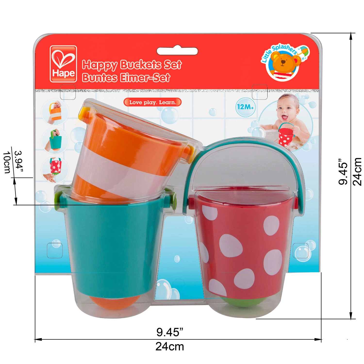 Hape Ensemble De Seaux Colorés 4 Hape Ensemble De Seaux Colorés – Image 4