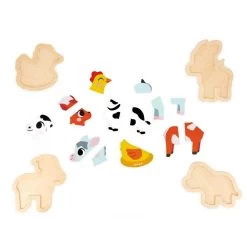 Janod 4 Puzzles Évolutifs Ferme -Merci tys p4 FULL 88
