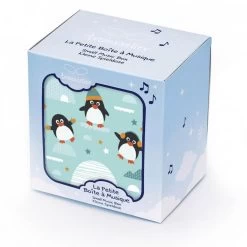 Trousselier Boite à Musique Cube Phosphorescent Pingouin -Merci tys p5 FULL 125