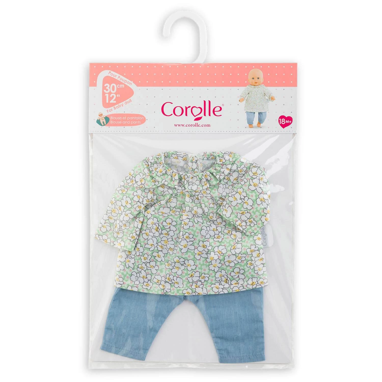Corolle Vêtements Pour Petit Poupon 30 Cm : Blouse Et Pantalon 5 Corolle Vêtements Pour Petit Poupon 30 Cm : Blouse Et Pantalon – Image 5