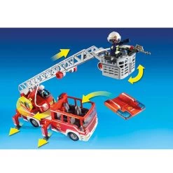 Playmobil 9463 City Action : Camion De Pompiers Avec échelle Pivotante -Merci tys p5 FULL 265