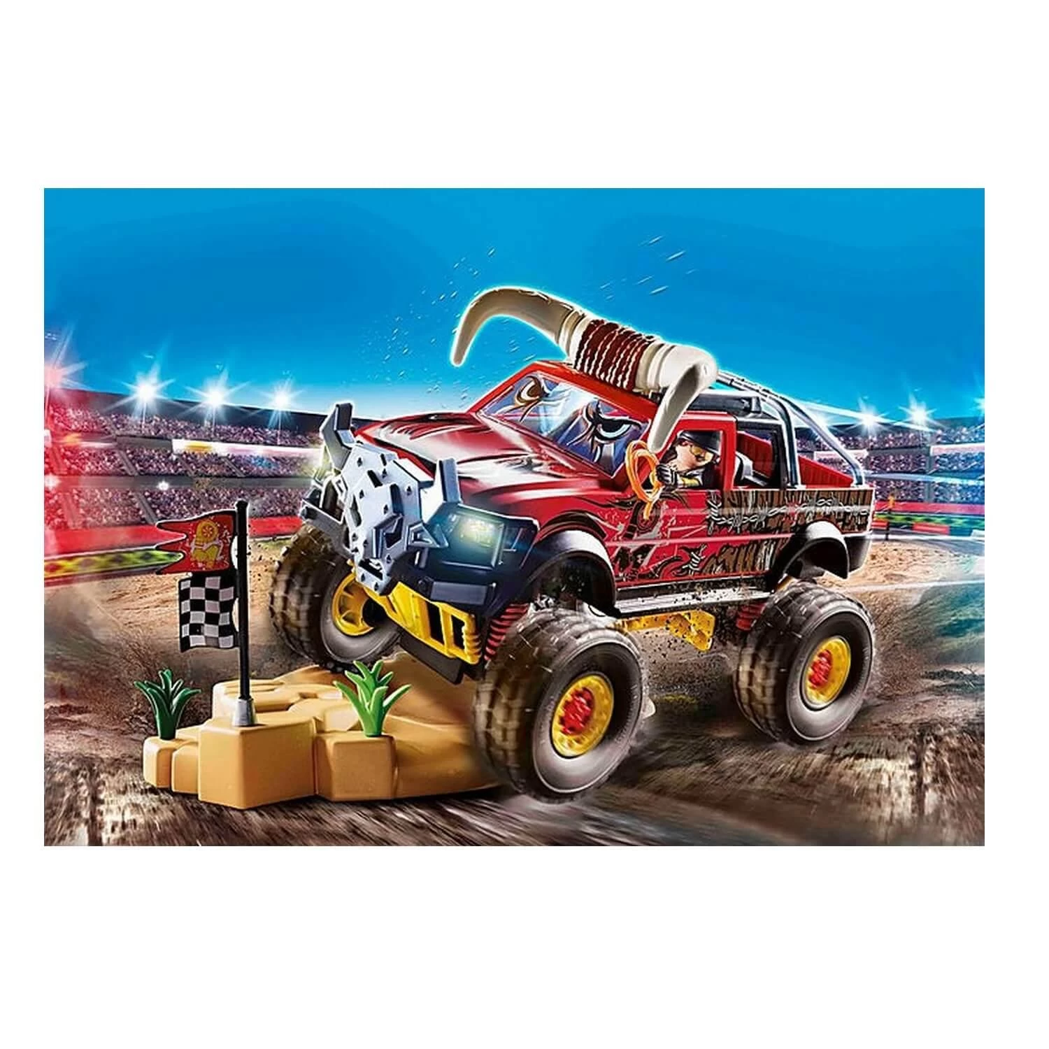 Playmobil 70549 Stuntshow : Stuntshow 4x4 De Cascade Taureau 5 Playmobil 70549 Stuntshow : Stuntshow 4x4 De Cascade Taureau – Image 5