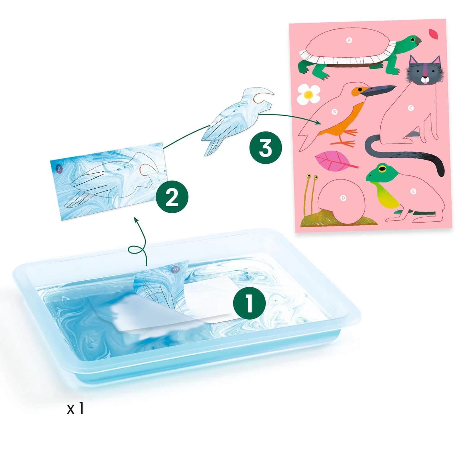 Djeco Papier Marbré : Colorful 5 Djeco Papier Marbré : Colorful – Image 5