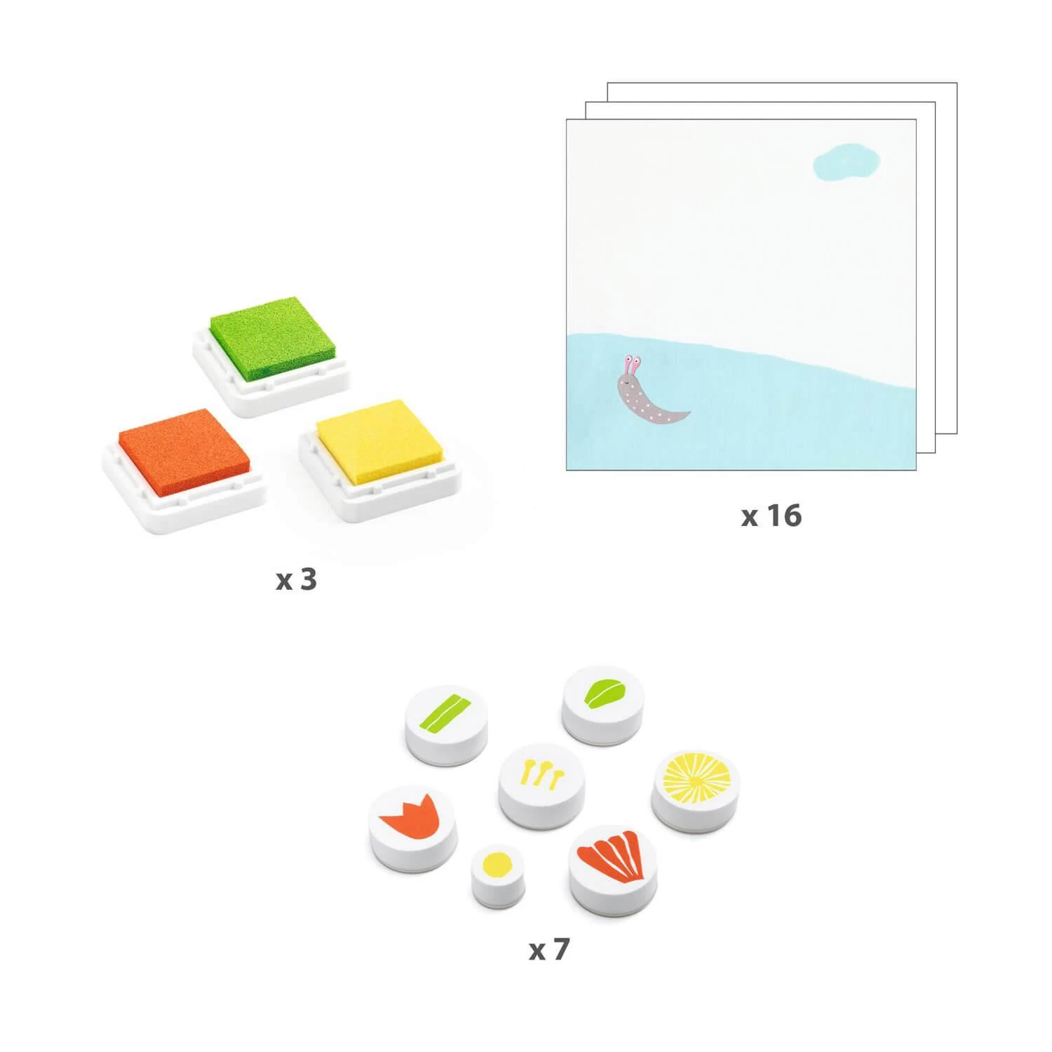 Djeco Coffret Tampons : Avec Des Fleurs 5 Djeco Coffret Tampons : Avec Des Fleurs – Image 5