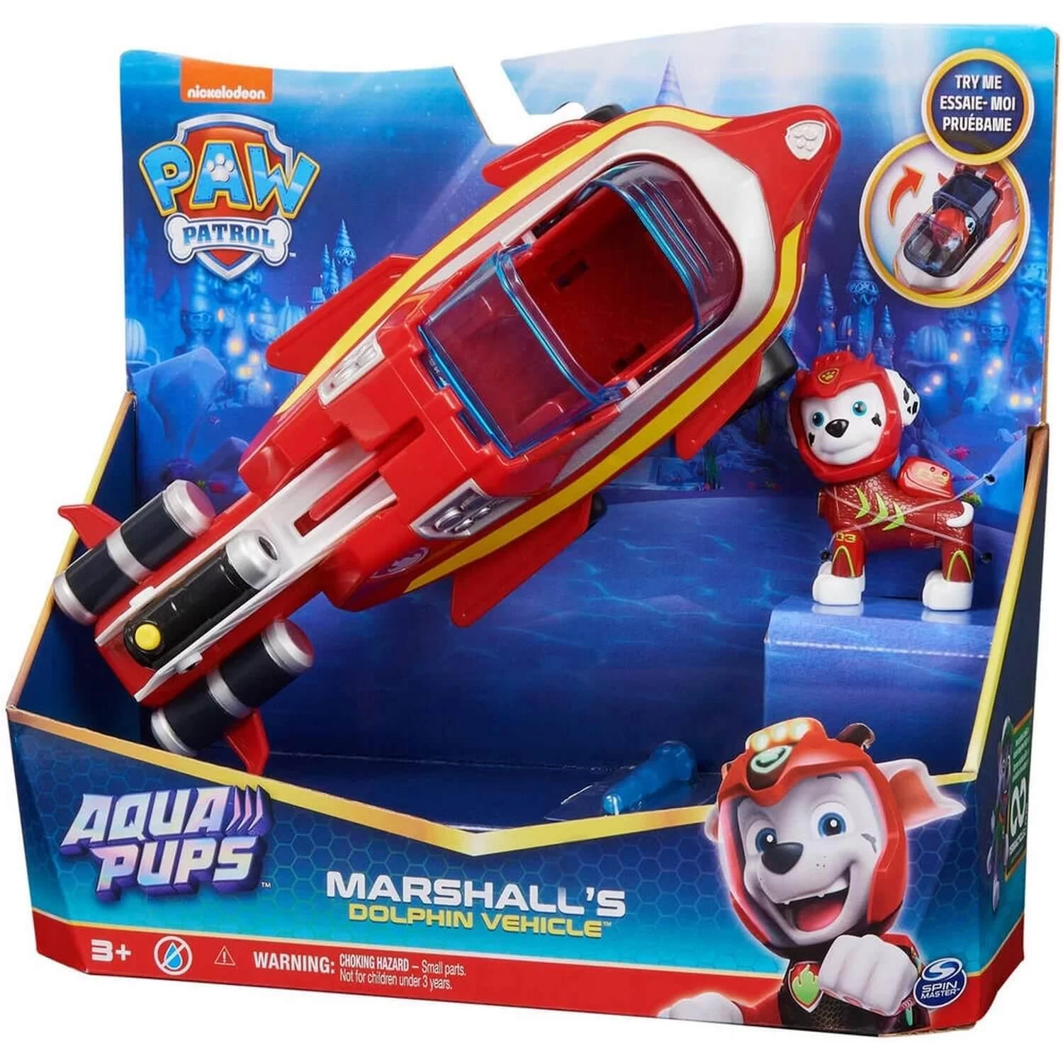 SPIN MASTER Véhicule Et Figurine Pat'Patrouille Aqua Pups : Marcus 6 SPIN MASTER Véhicule Et Figurine Pat'Patrouille Aqua Pups : Marcus – Image 6