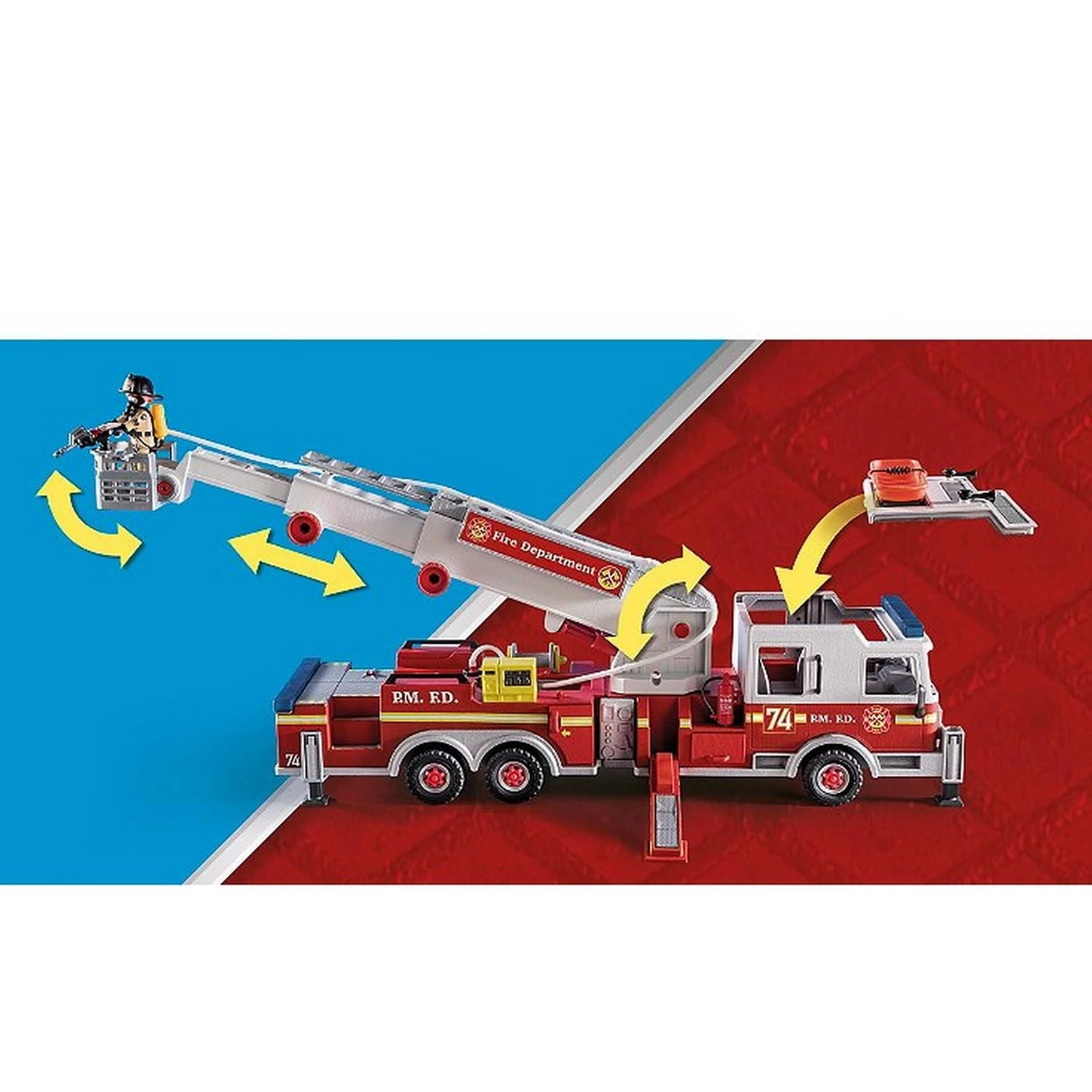 Playmobil 70935 City Action : Camion De Pompiers Avec échelle 6 Playmobil 70935 City Action : Camion De Pompiers Avec échelle – Image 6