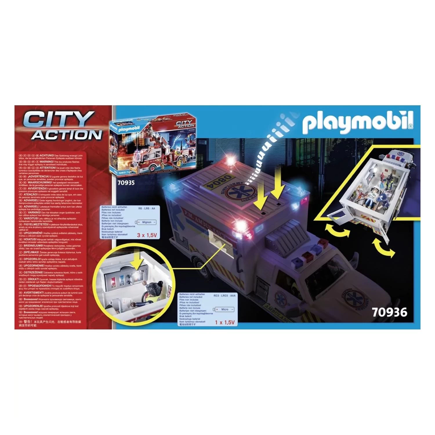 Playmobil 70936 City Action : Ambulance Avec Secouristes Et Blessé 7 Playmobil 70936 City Action : Ambulance Avec Secouristes Et Blessé – Image 7