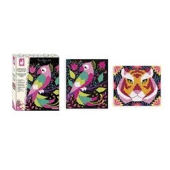 Janod Kit Créatif : 2 Tableaux Fils Tendus Animaux De La Jungle -Merci tys p7 FULL 157