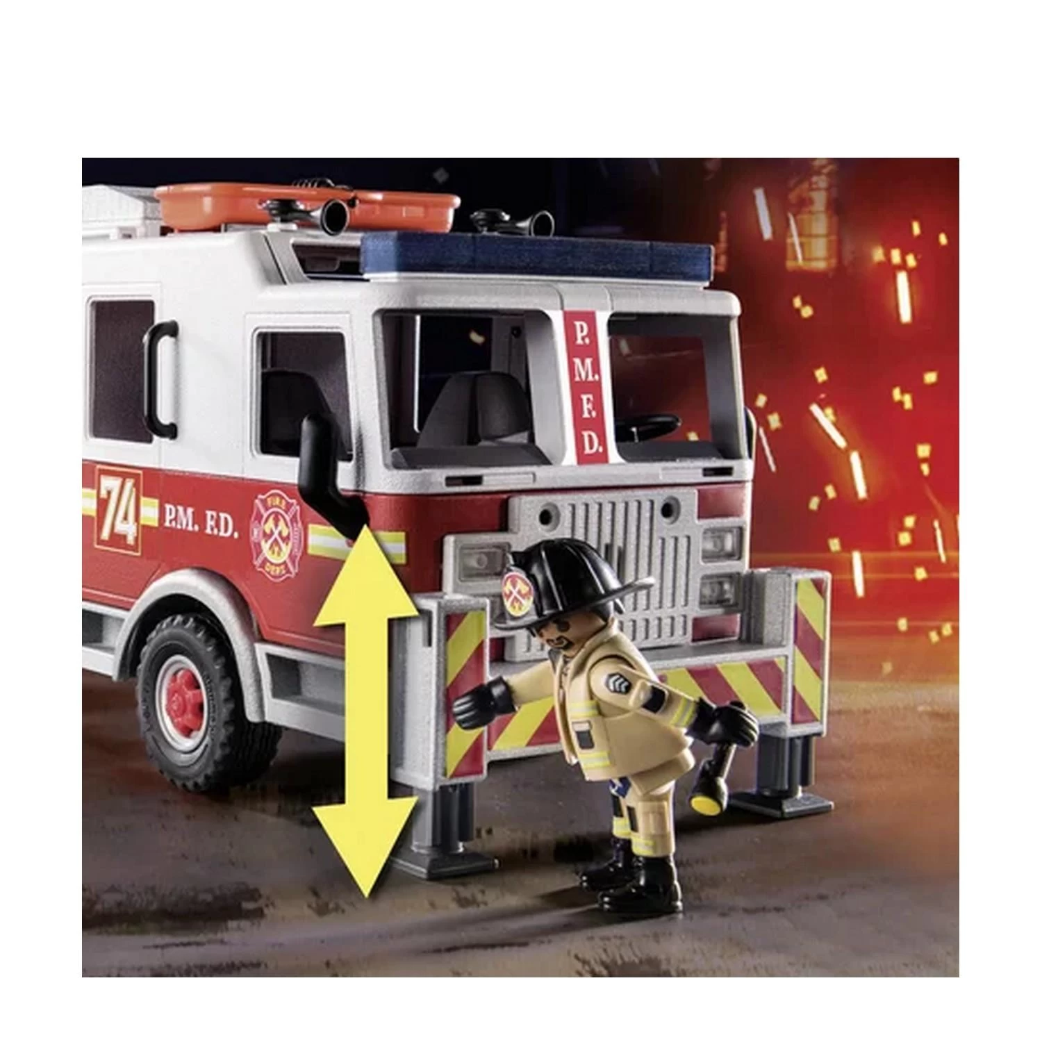 Playmobil 70935 City Action : Camion De Pompiers Avec échelle 8 Playmobil 70935 City Action : Camion De Pompiers Avec échelle – Image 8